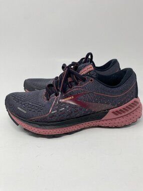 Brooks Adrenaline GTS 21 Shoes Sneakers Womens 6.5 Medium (B) Black Burgundy
